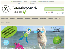 Tablet Screenshot of cotonshoppen.dk